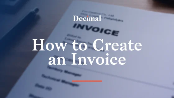 How To Create An Invoice